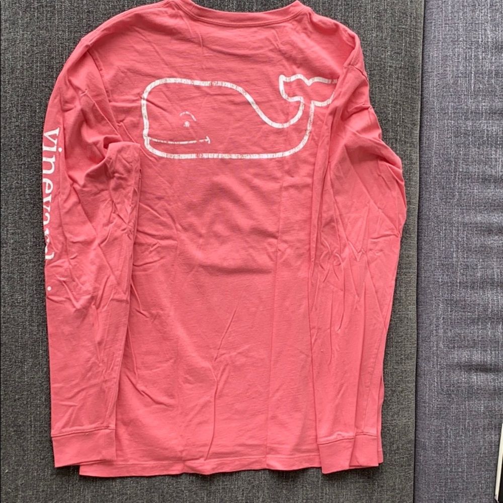 Salmon Vineyard Vines Long Sleeve T-Shirt in M
